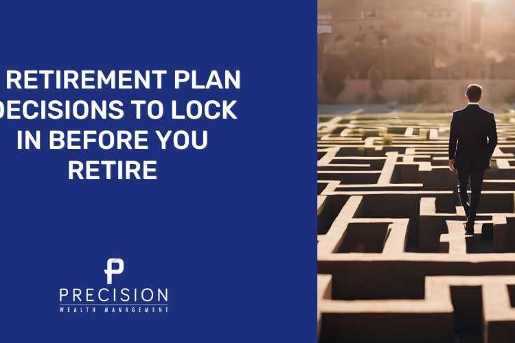 Businessman navigating retirement plan maze representing the complex decisions in the 5 years before retirement