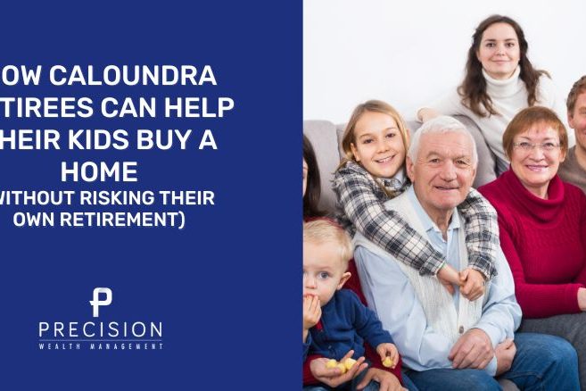 Caloundra retirees discussing financial planning options for helping their adult children