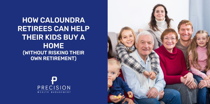 Bank of Mum and Dad Caloundra Caloundra retirees discussing financial planning options for helping their adult children